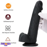 7.67in Premium Silicone Soft Mixed Color Dildo For Sensory Masturbation