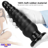 10.63in Realistic Big Silicone Black Dildo Butt Plug For Clit Cock Expansion