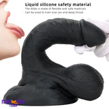 7.48in Big Suction Cup Silicone Soft Mixed Color Dildo For Sex Toy Love