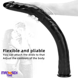 18.11in 22.83in Super Big Long Black Dildo BDSM Sex Toy Suction Cup Base