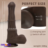 9.05in 4in1 Heating Thrusting Vibrating Rotation Remote Horse Sensory Dildo