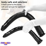 18.11in 22.83in Super Big Long Black Dildo BDSM Sex Toy Suction Cup Base