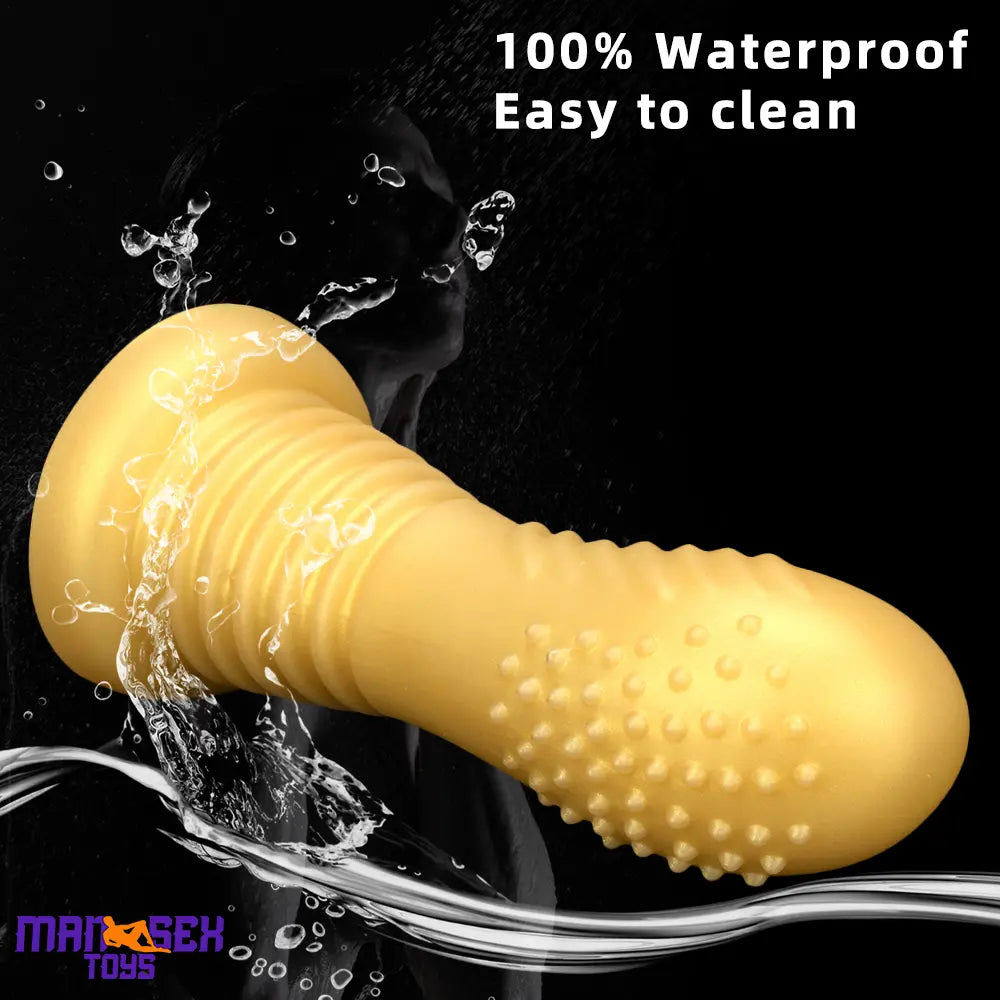 7.08in Premium Soft Liquid Silicone Thick Spiked Cock Fat Butt Plug Dildo