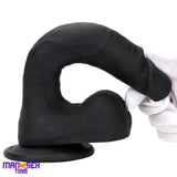 8.46in Premium Silicone Soft Mixed Color Dildo For Anal Sensory Masturbation