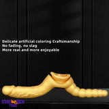 8.07in Silicone Big Soft Dildo Double Heads Dildo Butt Plug Love Cock Toy