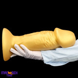 13.38in Super Long Big Silicone Soft Gold Durable Dildo With Suction Cup