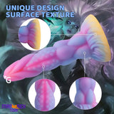 8.14in Flexible Silicone Soft Big Dildo Luminous Monster Durable Sex Toy