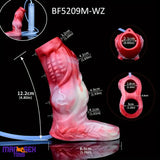 4.8in 5.59in Soft Liquid Silicone Monster Cock Ring Dildo Sleeve For Delay