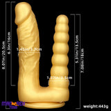 8.07in Silicone Big Soft Dildo Double Heads Dildo Butt Plug Love Cock Toy