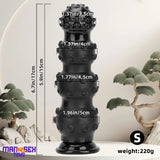 6.7in 9.84in 13.38in Super Black Animal Octopus Cock Dildo Butt Plug