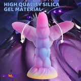 8.14in Flexible Silicone Soft Big Dildo Luminous Monster Durable Sex Toy