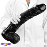 14.96in Women Men Big Black Thick Long Dildo Adult Sex Toy For Anus
