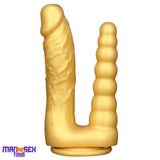 8.07in Silicone Big Soft Dildo Double Heads Dildo Butt Plug Love Cock Toy