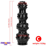 9.84in 13.38in 13.78in 15.74in Big Black Beads Butt Plug Dildo Suction Cup