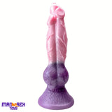 11.02in Colorful Silicone Flexible Fantasy Dog Dildo For BDSM Sex Game