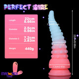 6.42in 7.48in 8.66in Fluorescent Octopus Tentacle Soft Dildo For Masturbator