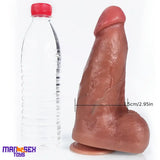 9.06in Superb Skin Thick Real Silicone Big Dildo For Female Masturbator