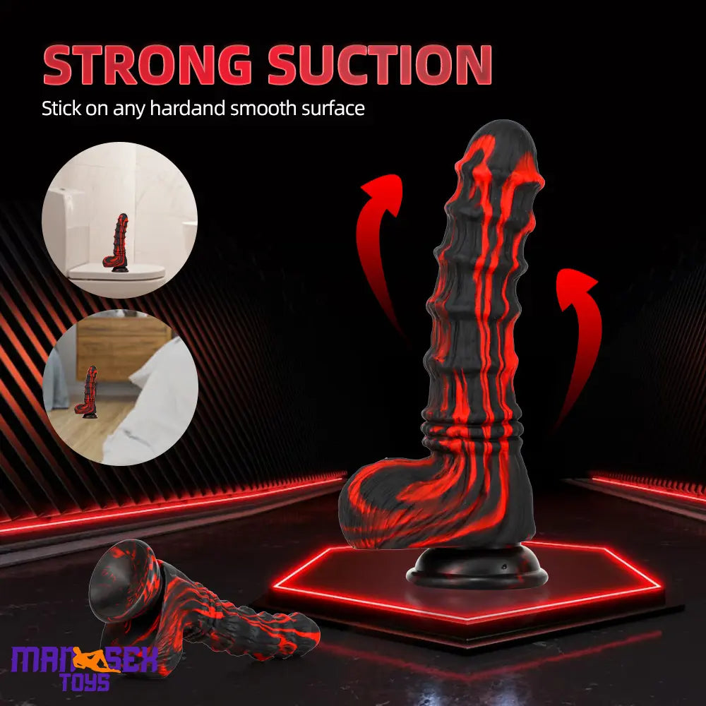 8.27in 9.45in 10.83in Silicone Soft Big Animal Horse Odd Penis G-Spot Dildo