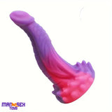 8.07in Fantasy Monster Silicone Soft Big Dildo For Intense Pleasure Cock
