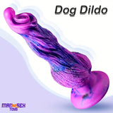 9.8in Fantasy Animal Soft Silicone Dog Monster Dildo For Couples Sex