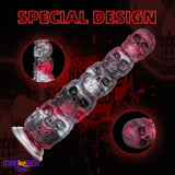 8.66in 11.85in 7.87in 11.02in Pumpkin Skull Silicone Dildo For Halloween