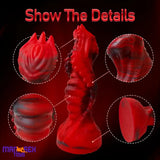 8.6in Large Odd Silicone Soft Monster Dildo For Gay Sex Masturbation