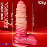 8.26in Liquid Silicone Real Big Soft Dildo For Anal Vaginal Female Sex Toy