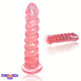7.1in Unisex Soft Flexible Silicone Dildo For Hands Free Sex Play Game