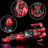 8.46in Red Devils Fantasy Big Monster Silicone Soft Dildo Cock Love Toy