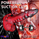 9.25in Retractable Heating Remote Control Vibrating Silicone Pleasure Dildo
