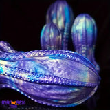 5.5in 6.3in 8.26in 9.64in Gourd Egg Starry Sky Silicone Octopus Anal Dildo