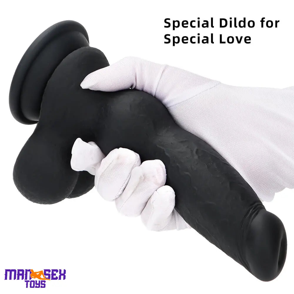 7.87in Silicone Soft Mixed Color Dog Cock Dildo For Women Sex Cock Toy