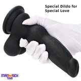 7.87in Silicone Soft Mixed Color Dog Cock Dildo For Women Sex Cock Toy
