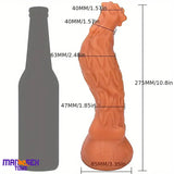 10.8in Rooster Shape Fantasy Large Silicone Soft Dildo For Clit Stimulation