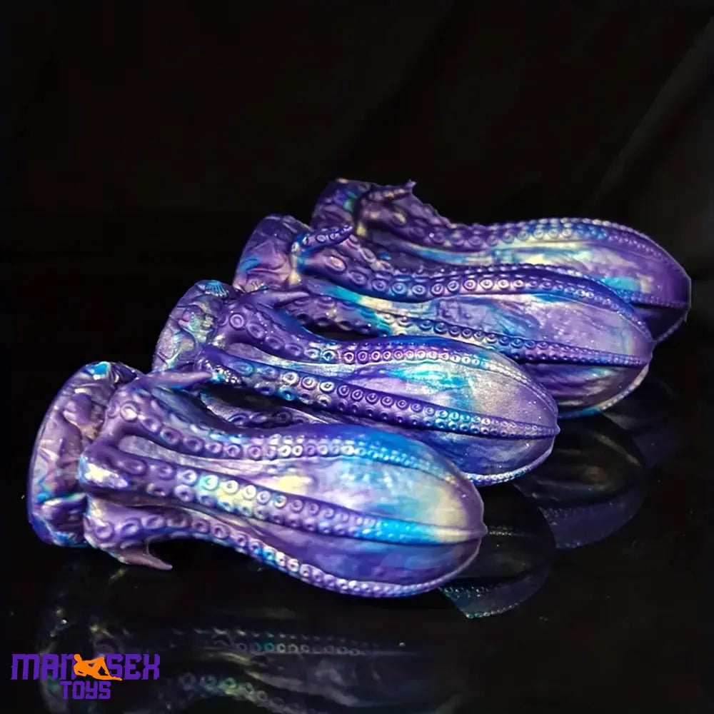 5.5in 6.3in 8.26in 9.64in Gourd Egg Starry Sky Silicone Octopus Anal Dildo