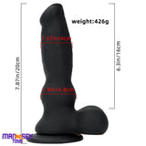 7.87in Silicone Soft Mixed Color Dog Cock Dildo For Women Sex Cock Toy